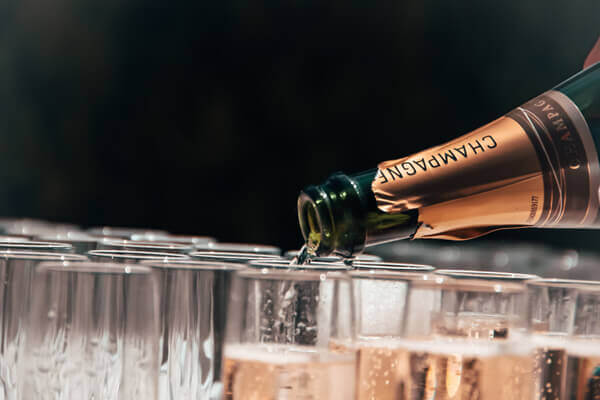 champagner-glas