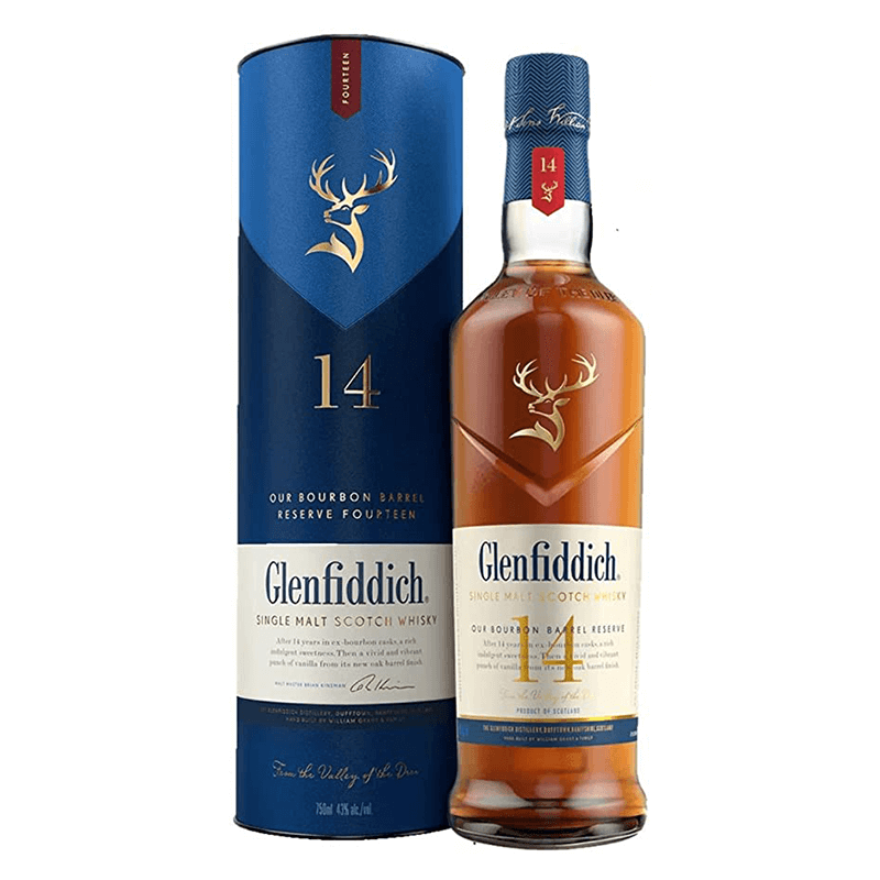 Glenfiddich-Bourbon-Barrel-Reserve-14-Jahre-Single-Malt-Scotch-Whisky