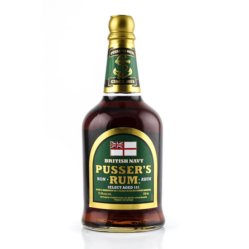 Pusser`s-British-Navy-Rum-Green-Label-Select-151