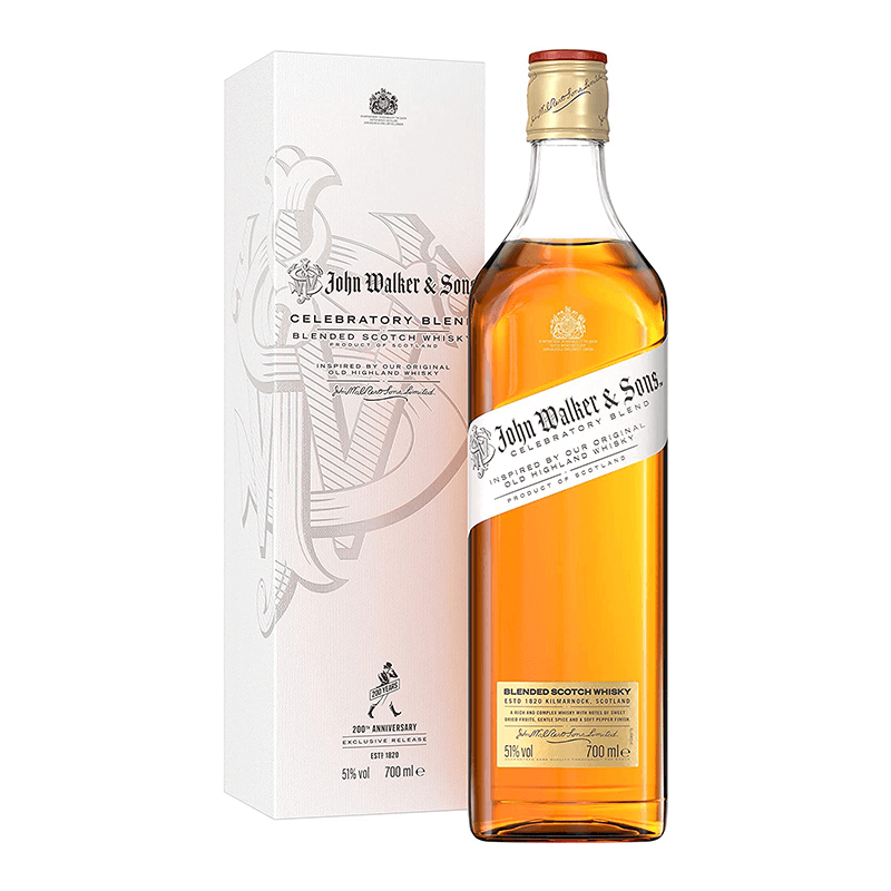 Johnnie-Walker-&-Sons-Celebratory-Blend-zum-200-jährigen-Jubiläum,-Blended-Scotch-Whisky